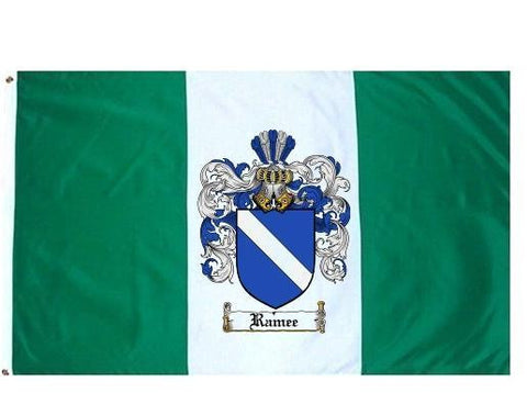 Ramee family crest coat of arms flag