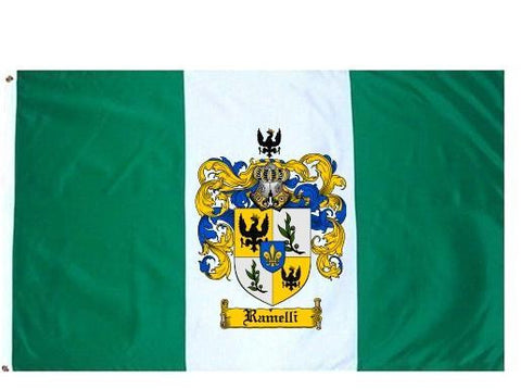 Ramelli family crest coat of arms flag