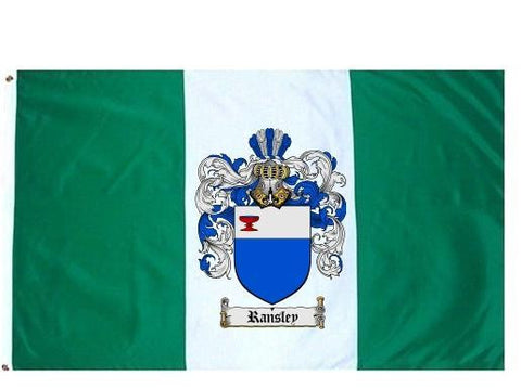 Ransley family crest coat of arms flag