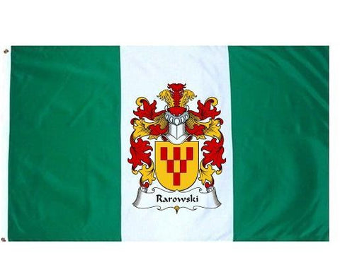 Rarowski family crest coat of arms flag