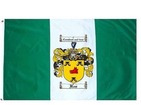 Ras family crest coat of arms flag