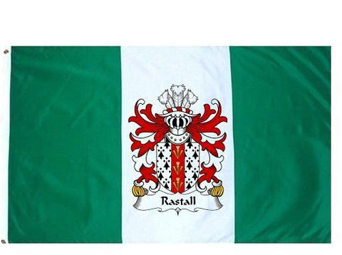 Rastall family crest coat of arms flag