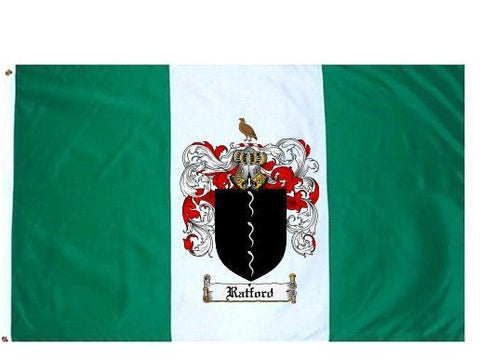 Ratford family crest coat of arms flag