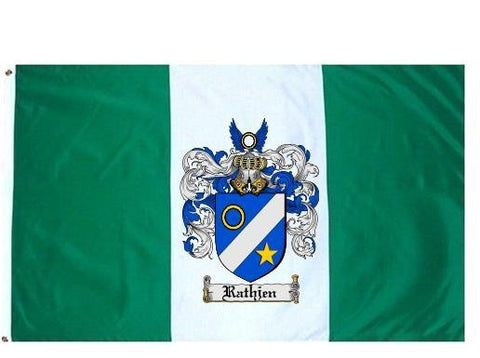 Rathjen family crest coat of arms flag