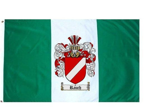 Rauch family crest coat of arms flag