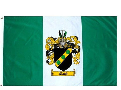 Rauh family crest coat of arms flag