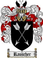 Rauscher coat of arms family crest download