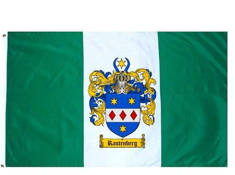 Rautenberg family crest coat of arms flag