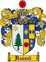 Razzell coat of arms family crest download