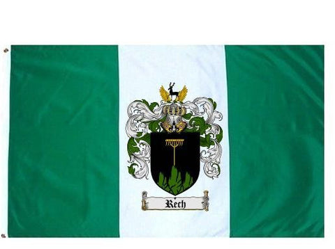 Rech family crest coat of arms flag