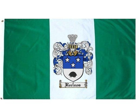 Recinos family crest coat of arms flag