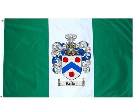 Recker family crest coat of arms flag