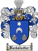 Recksiedler coat of arms family crest download