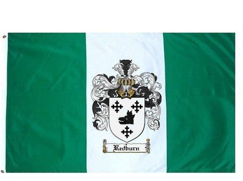 Redburn family crest coat of arms flag