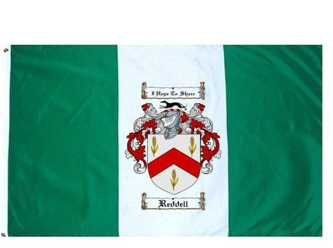 Reddell family crest coat of arms flag
