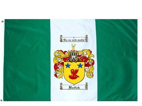 Redick family crest coat of arms flag