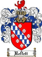 Reffett coat of arms family crest download