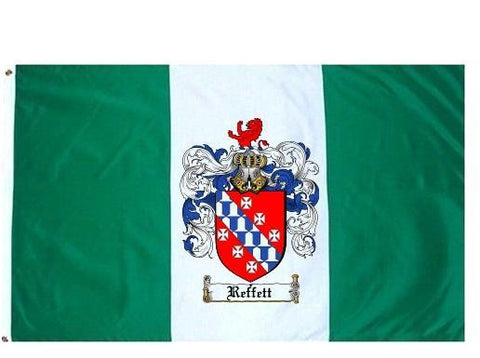 Reffett family crest coat of arms flag