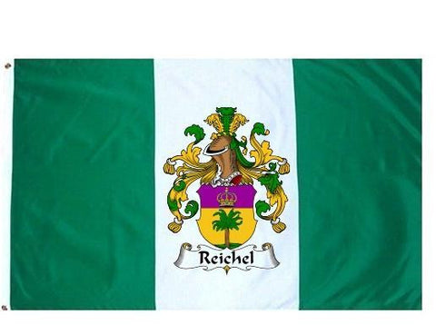 Reichel family crest coat of arms flag