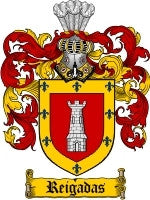 Reigadas coat of arms family crest download