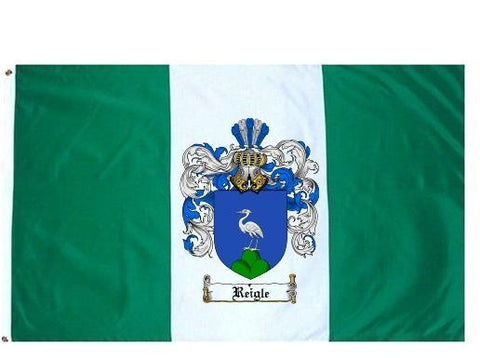 Reigle family crest coat of arms flag