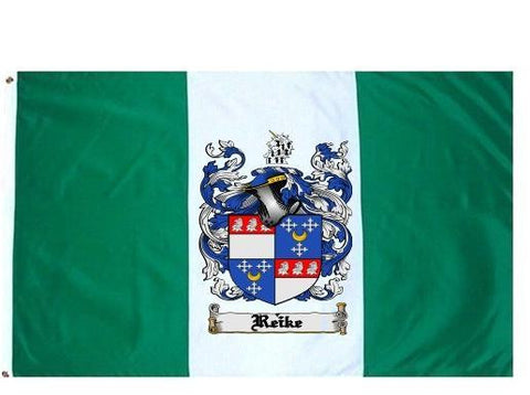 Reike family crest coat of arms flag