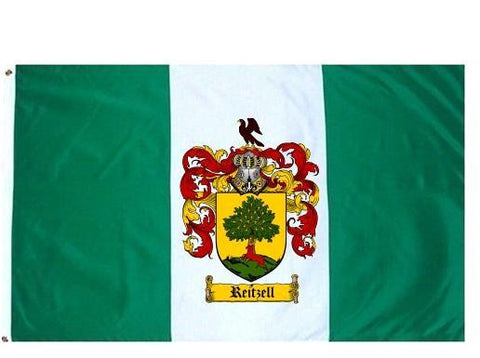 Reitzell family crest coat of arms flag