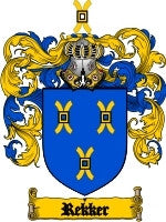 Rekker coat of arms family crest download