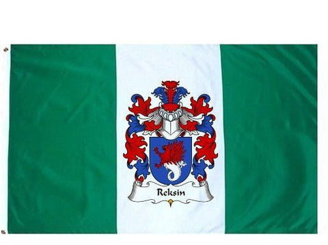 Reksin family crest coat of arms flag