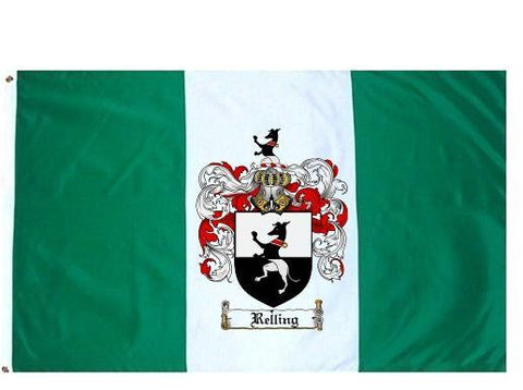 Relling family crest coat of arms flag