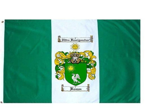 Remm family crest coat of arms flag