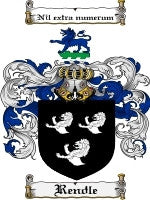 Rendle coat of arms family crest download