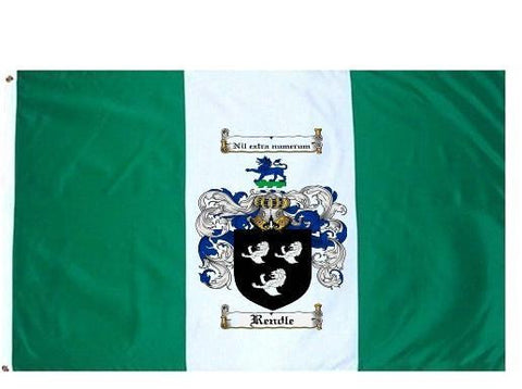Rendle family crest coat of arms flag