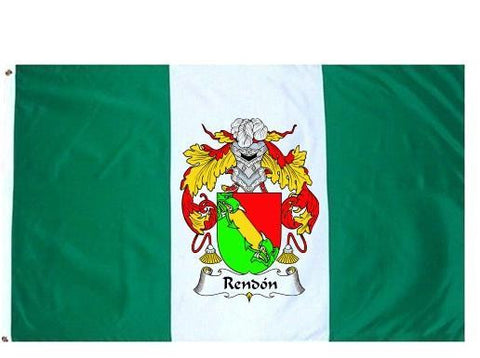 Rendon family crest coat of arms flag