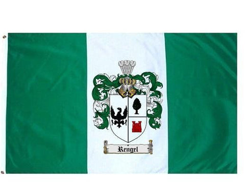 Rengel family crest coat of arms flag