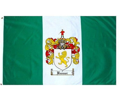 Renner family crest coat of arms flag
