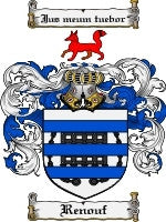Renouf coat of arms family crest download