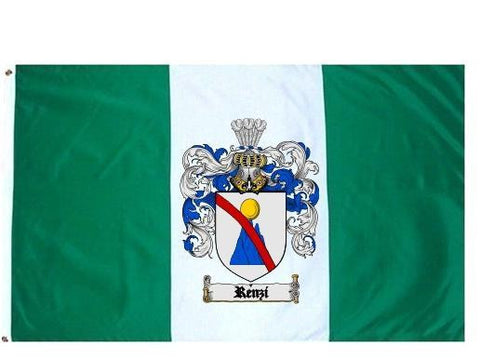Renzi family crest coat of arms flag