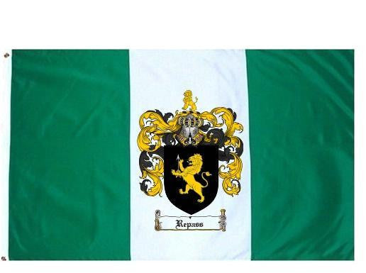 Repass Coat of Arms Flag / Family Crest Flag – Family Crests / Coat of ...