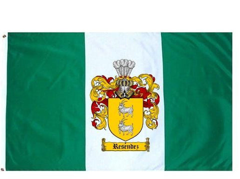 Resendez family crest coat of arms flag