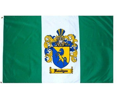 Reudgen family crest coat of arms flag