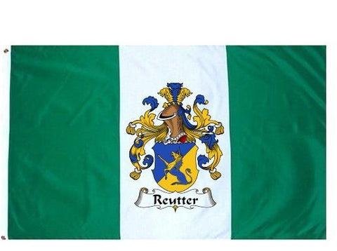 Reutter family crest coat of arms flag