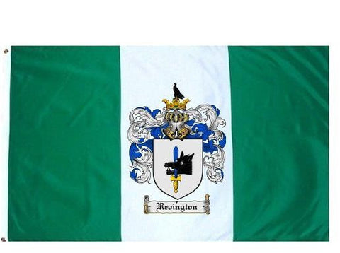 Revington family crest coat of arms flag