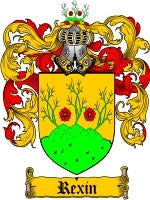 Rexin coat of arms family crest download