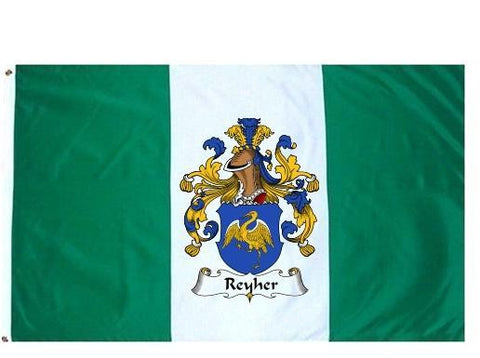 Reyher family crest coat of arms flag