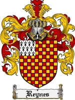 Reynes coat of arms family crest download