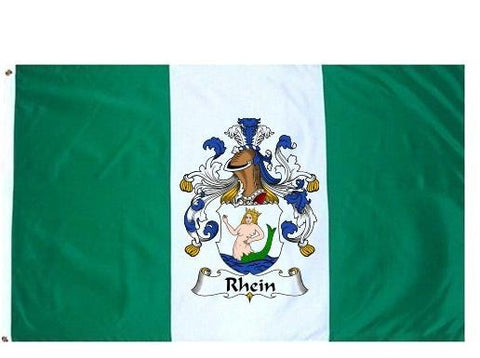 Rhein family crest coat of arms flag