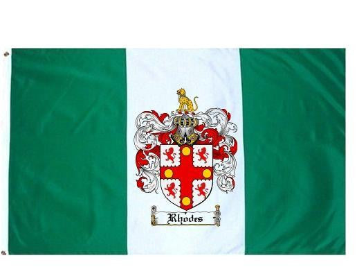 Rhodes Coat of Arms Flag / Family Crest Flag – Family Crests / Coat of ...