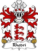 Rhodri coat of arms family crest download