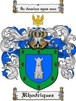 Rhodriquez coat of arms family crest download